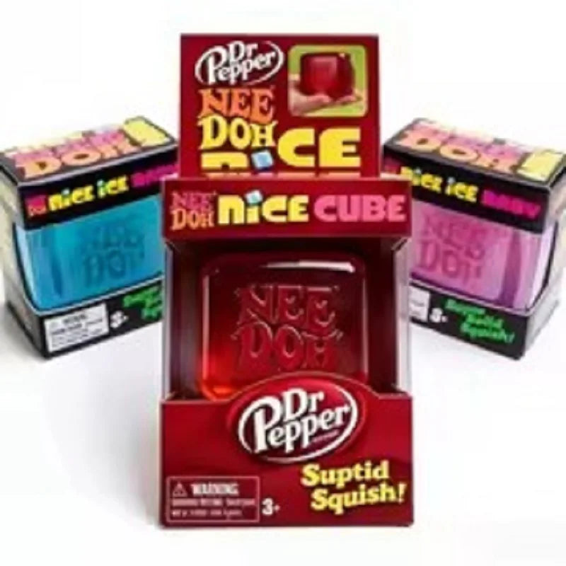 Schylling NeeDoh Nice Cube Sensory Squeeze Toy with Super Solid Squish Stress Relief Anxiety Sensory Tool Stress Reliever Toys