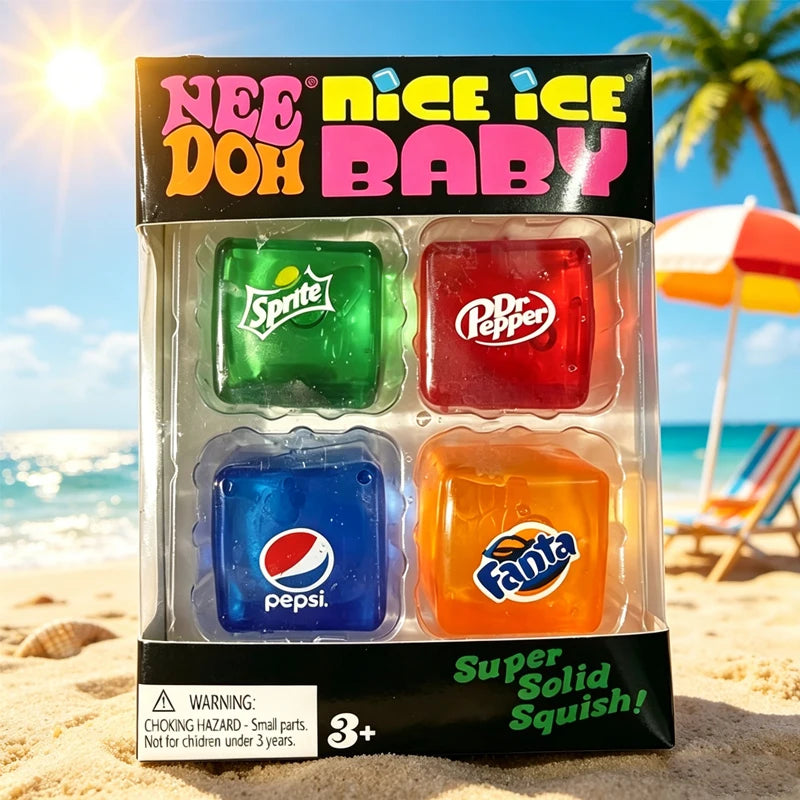 Squishy// Schylling NeeDoh Nice Cube Sensory Squeeze Toy Super Squish Stress Relief Anxiety Sensory Tool Stress Reliever Toys