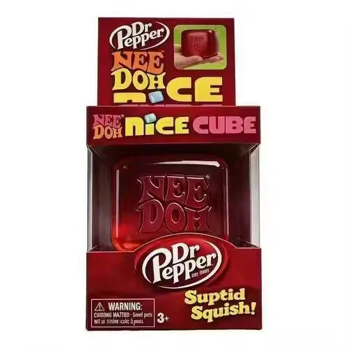 Schylling NeeDoh Nice Cube Sensory Squeeze Toy with Super Solid Squish Stress Relief Anxiety Sensory Tool Stress Reliever Toys