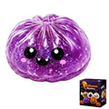 Halloween Pectin Dumpling Squishies Cute Ghost Bun Toy Slow Rising Stress Relief Fidget Toy for Kids Adults Anti-Anxiety Gif