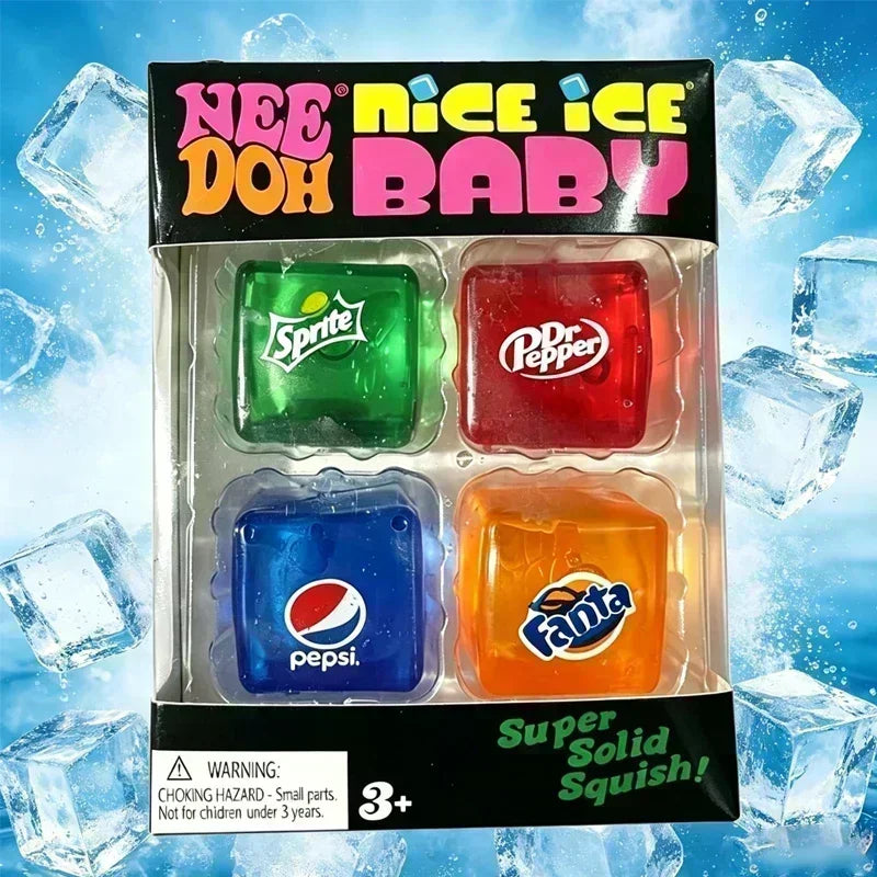 Squishy// Schylling NeeDoh Nice Cube Sensory Squeeze Toy Super Squish Stress Relief Anxiety Sensory Tool Stress Reliever Toys