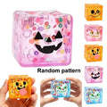Creative Ugly Face Design Ice Cool Squishy Toy Stack One Stack Ice Cube Shape Stack One Stack Ice Cube Shape Halloween Gift