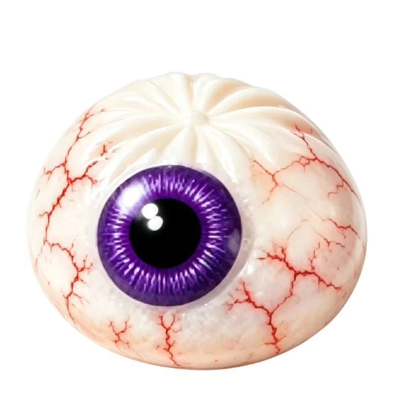Halloween Pectin Dumpling Squishies Cute Ghost Bun Toy Slow Rising Stress Relief Fidget Toy for Kids Adults Anti-Anxiety Gif