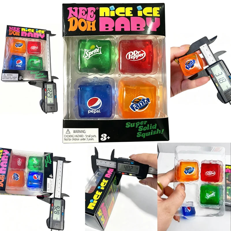 Squishy// Schylling NeeDoh Nice Cube Sensory Squeeze Toy Super Squish Stress Relief Anxiety Sensory Tool Stress Reliever Toys