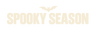 Spooky Season Halloween store logo, light version